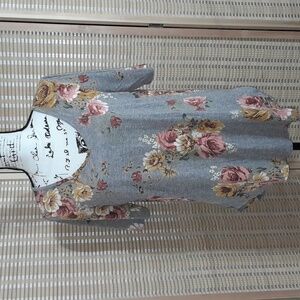 Maurices Floral V-Neck Blouse